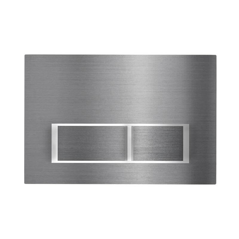 Fine Fixtures Concealed Tank Push Button (Actuator) - Chrome Rectangular - Push Plates (Plastic)