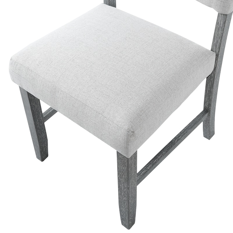 Wooden Dining Chairs Set Of 4,Kitchen Side Chairs,Farmhouse Dining Room Chair With Solid Wood Legs And Padded Seat