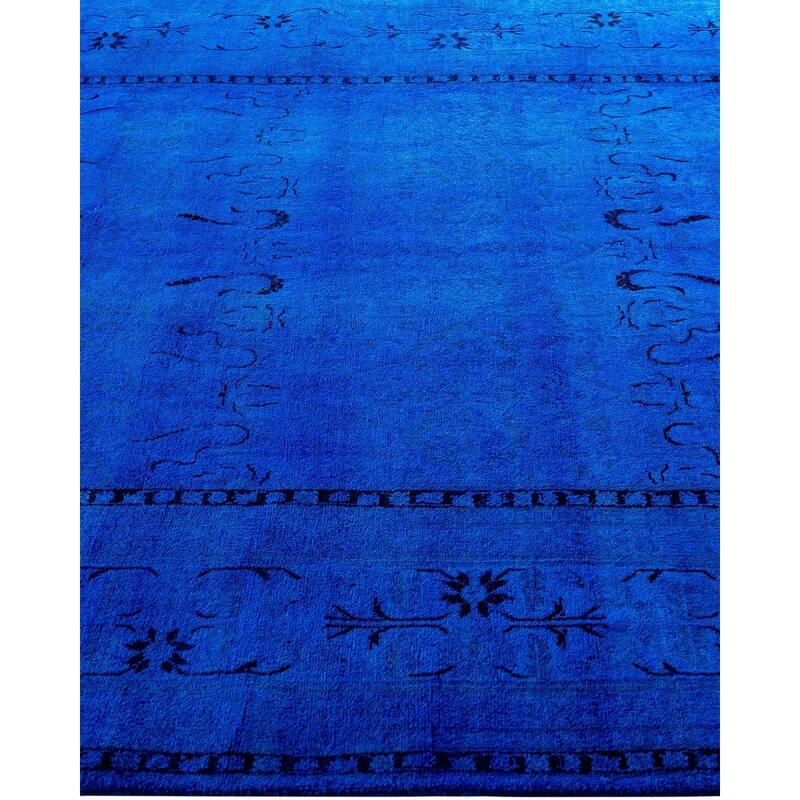 Fine Vibrance One-of-a-Kind Hand-Knotted Area Rug - Blue, 5' 3" x 7' 10" - 5' 3" x 7' 10"