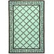 preview thumbnail 30 of 105, SAFAVIEH Handmade Chelsea Kimber Trellis French Country Wool Rug 8' x 10' - Blue/Brown - Rectangle