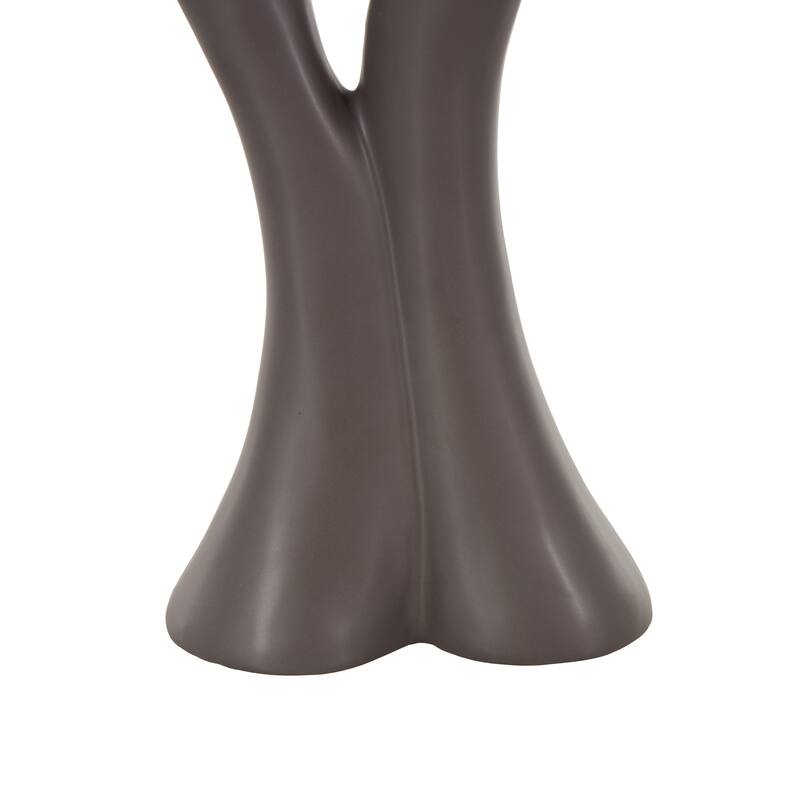 Black or White Ceramic Dancing People Decorative Sculpture