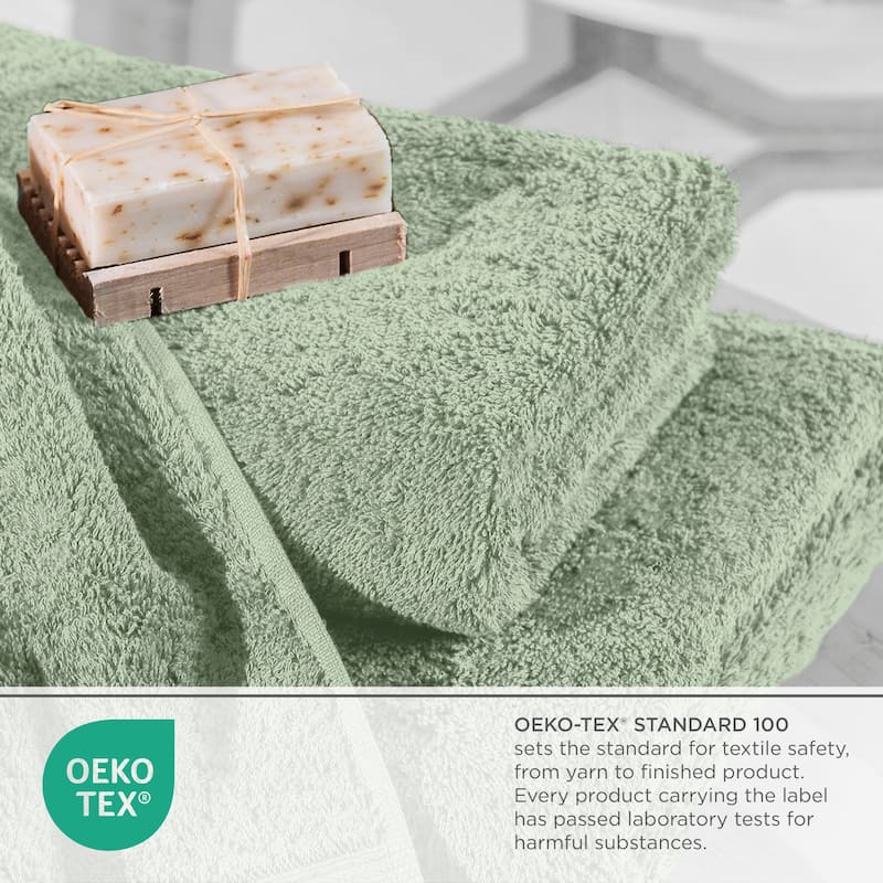 Superior Miami 100% Cotton 6-Piece Towel Set - Lightweight & Quick Drying