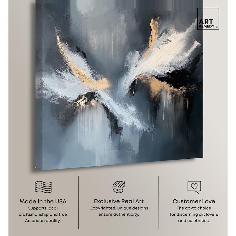 Wings of Gold Canvas by Art Remedy, Gallery Wrapped