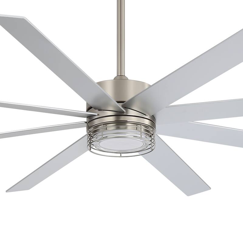 72/52-inch Reversible 8/5-Blade Dimmable LED Ceiling fan with Light and Remote