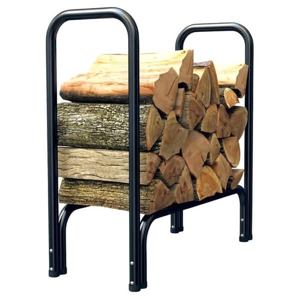 Panacea Log Rack - Floor - Black - Steel - 1 Panacea Log Rack - Floor - Black - Steel - 1