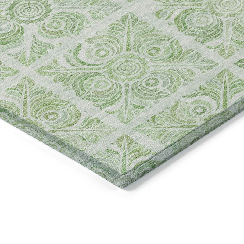 Machine Washable Indoor/ Outdoor Chantille Mosaic Rug