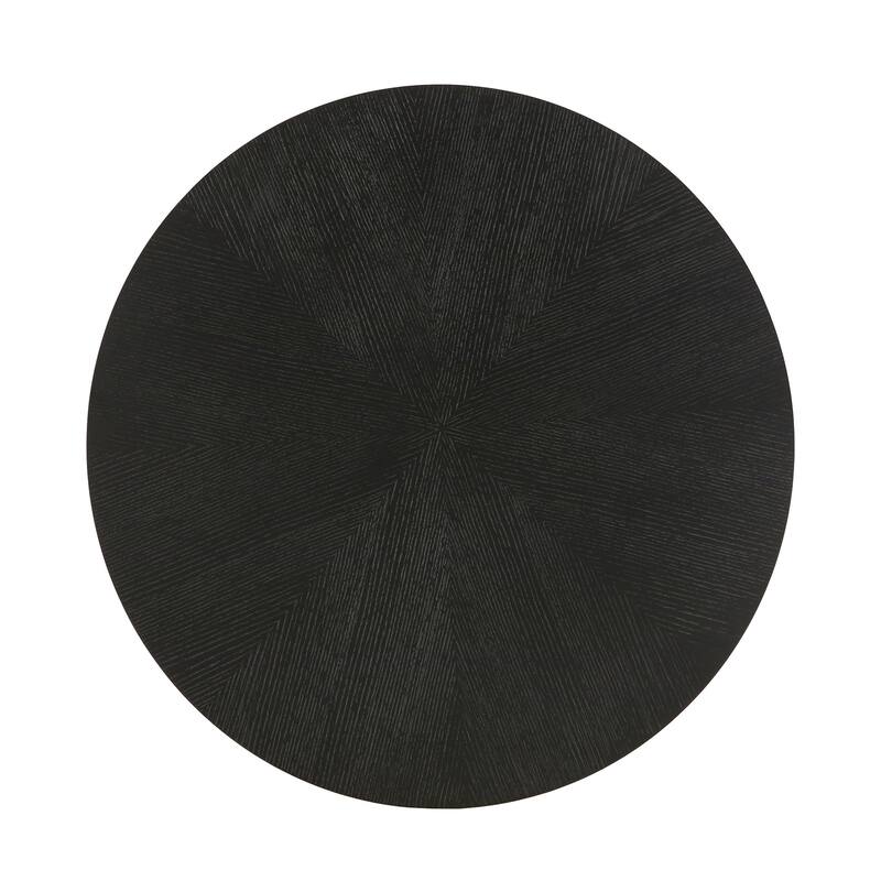 Savinhill Black Finish 44" Round Counter Height Table with Shelf by iNSPIRE Q Modern