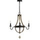 preview thumbnail 4 of 6, SAFAVIEH Lighting Kamari 23-Inch LED Metal 3-Light Pendant Light - 23" x 23" x 29.5-91.5"
