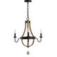 preview thumbnail 8 of 6, SAFAVIEH Lighting Kamari 23-Inch LED Metal 3-Light Pendant Light - 23" x 23" x 29.5-91.5"