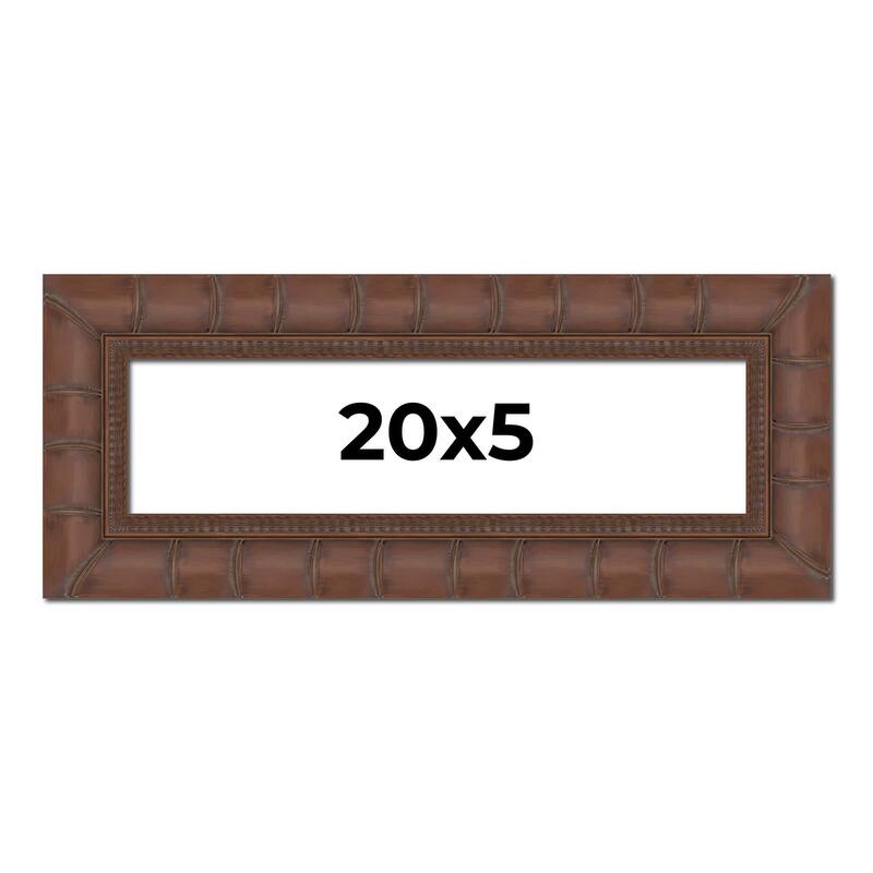 20x5 Frame Pewter Solid Wood Picture Frame Width 1.625 Inches | Interior Frame Depth 0.6875 Inches