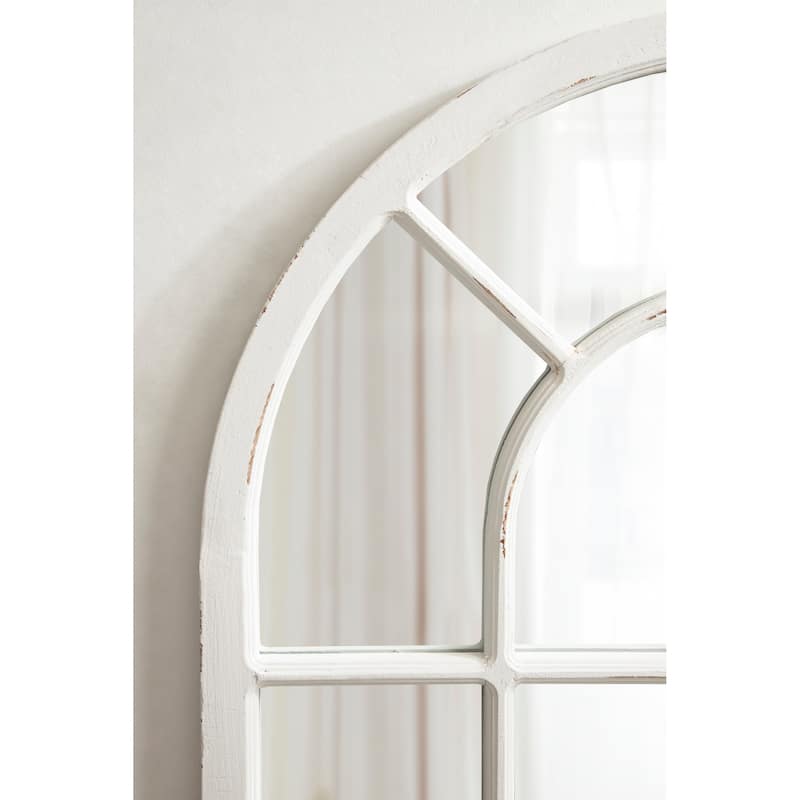 Kate and Laurel Boldmere Wide Arch Windowpane Mirror