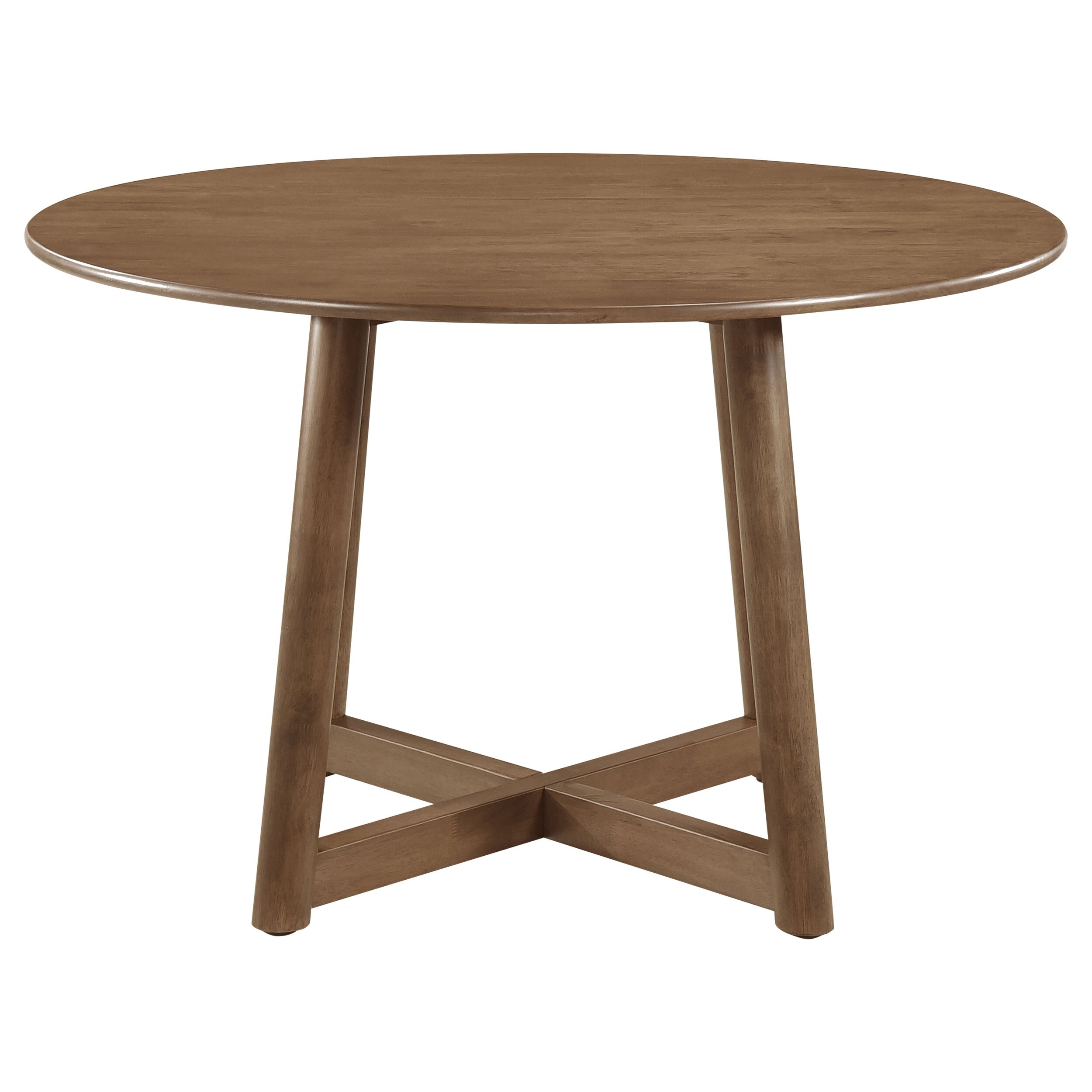 Dinah Round 47-inch Solid Wood Dining Table Walnut - Overstock