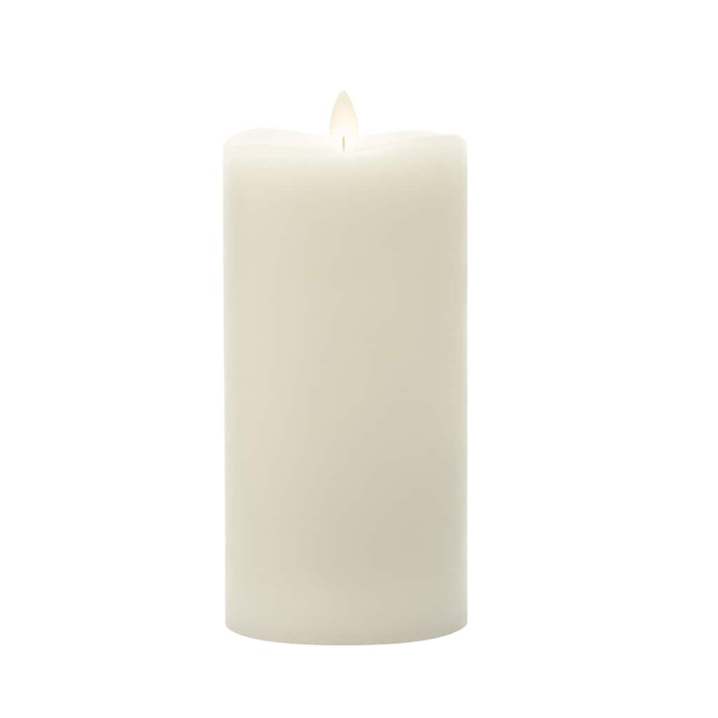 Battery Operated Flameless LED Pillar Candle - 8" - White