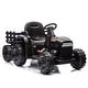 preview thumbnail 1 of 118, Luxury Electric Ride-On Tractor Toy for Children with Remote Control, Trailer, and LED Lights - 3-6 Years Black