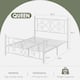 VECELO Metal Bed Frame with High Headboard and Footboard, Platform Beds with Heavy Duty Mattress Foundation