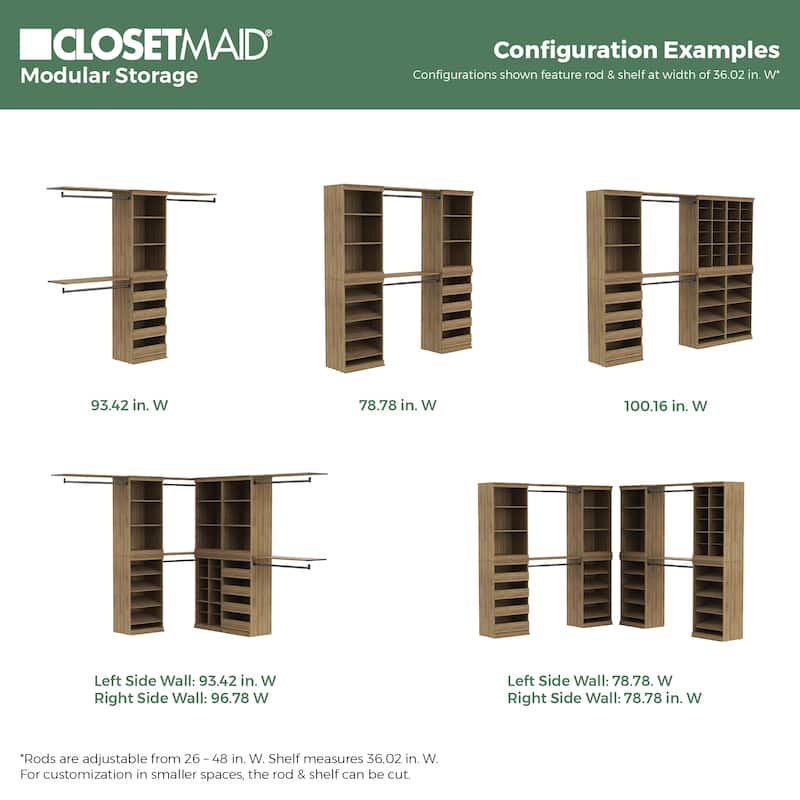 ClosetMaid Modular Storage 12-Pair Shoe Shelf Unit