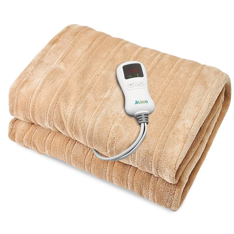 Flannel Electric Heated Blanket With Controller