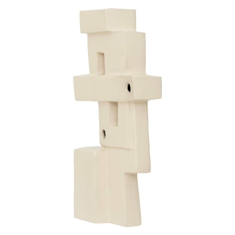 Solid Standing Vista Decoration - 14.75" - Cream