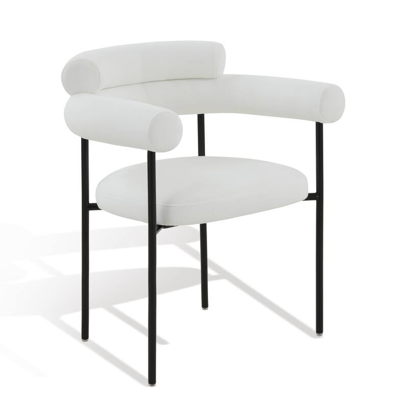 SAFAVIEH Couture Frouwe Curved Back Dining Chair (Fully Assembled) - 26Wx21Dx30H