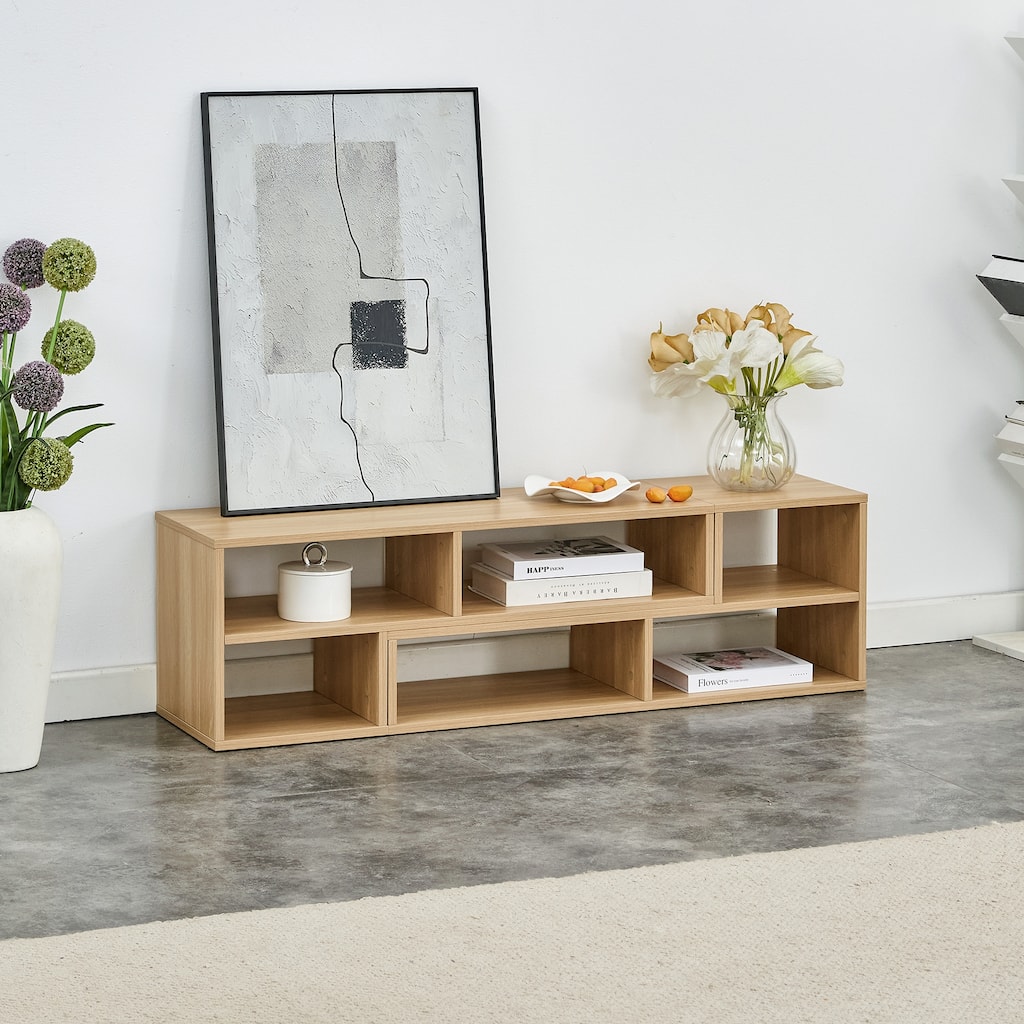 2 Pieces Cube TV Stand,Free Combination Gaming Entertainment Center Media Stand