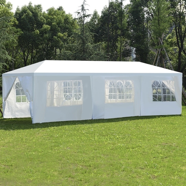 Costway 10'x30'Heavy duty Gazebo Canopy Outdoor Party Wedding Tent