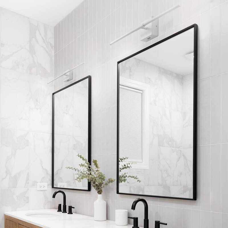 28" Dimmable Integrated LED Metal Wall Sconce, by JONATHAN Y