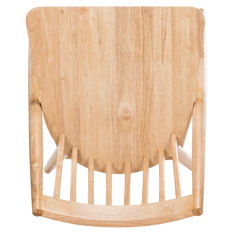 SAFAVIEH Wren 19"H Natural Spindle Dining Chair (Set of 2) - 21"W x 22"D x 34"H