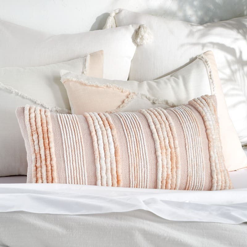 Peri Home Colorblock Fringe Comforter and Sham Set