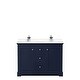 preview thumbnail 12 of 58, Avery 48 Inch Double Vanity, Cultured Marble Top