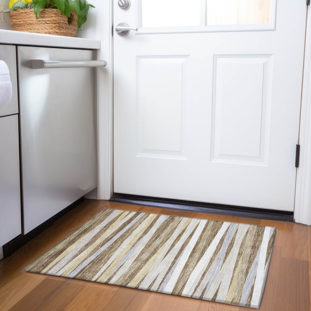 Premium Washable Super Soft Modern Stripes Mayfield Rug