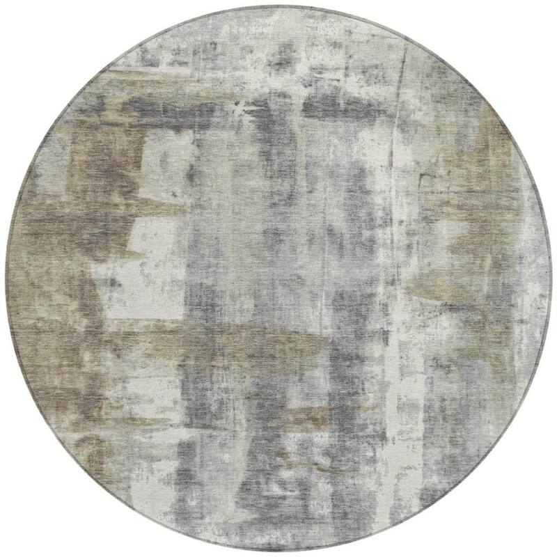 HomeRoots Abstract Transitional Rectangle Outdoor Rug