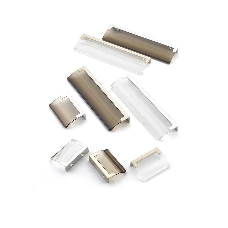 Schaub and Company 323-CL Positano 1-1/4" Center to Center Clear - Signature Satin Brass