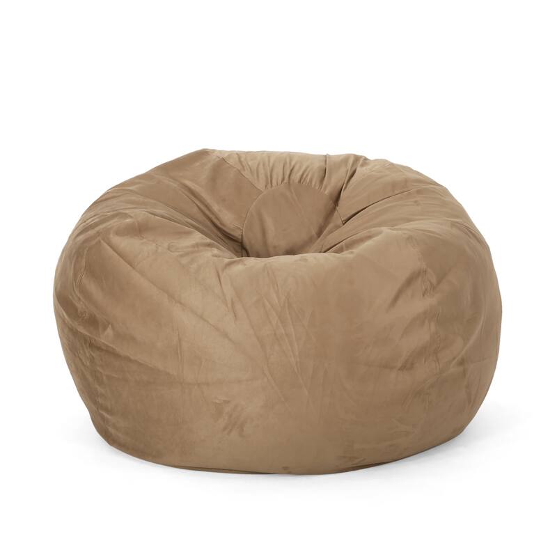 Madison Faux Suede 5-foot Beanbag Chair by Christopher Knight Home