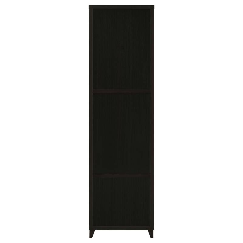 Lewes 4-shelf Engineered Wood Media Tower Cappuccino