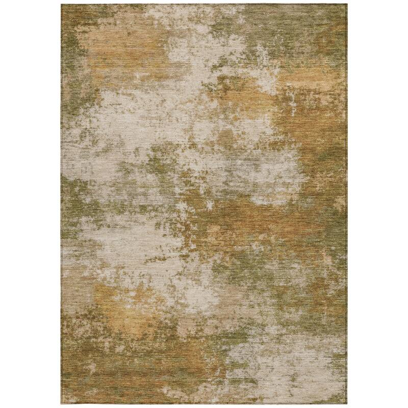 HomeRoots Abstract Transitional Rectangle Outdoor Rug