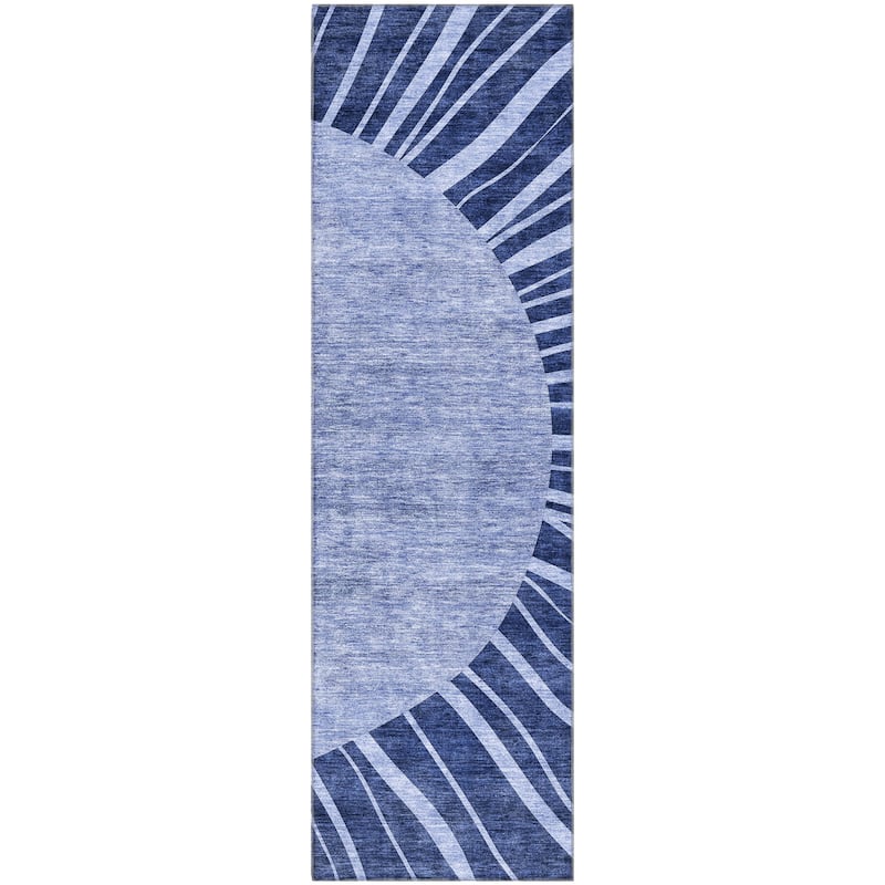 Premium Washable Super Soft Contemporary Rays Mayfield Rug