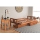 preview thumbnail 11 of 30, Porch & Den Kern Full-size Storage Futon Set with Suede Mattress