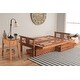 preview thumbnail 10 of 15, Porch & Den Kern Honey Oak Futon Set