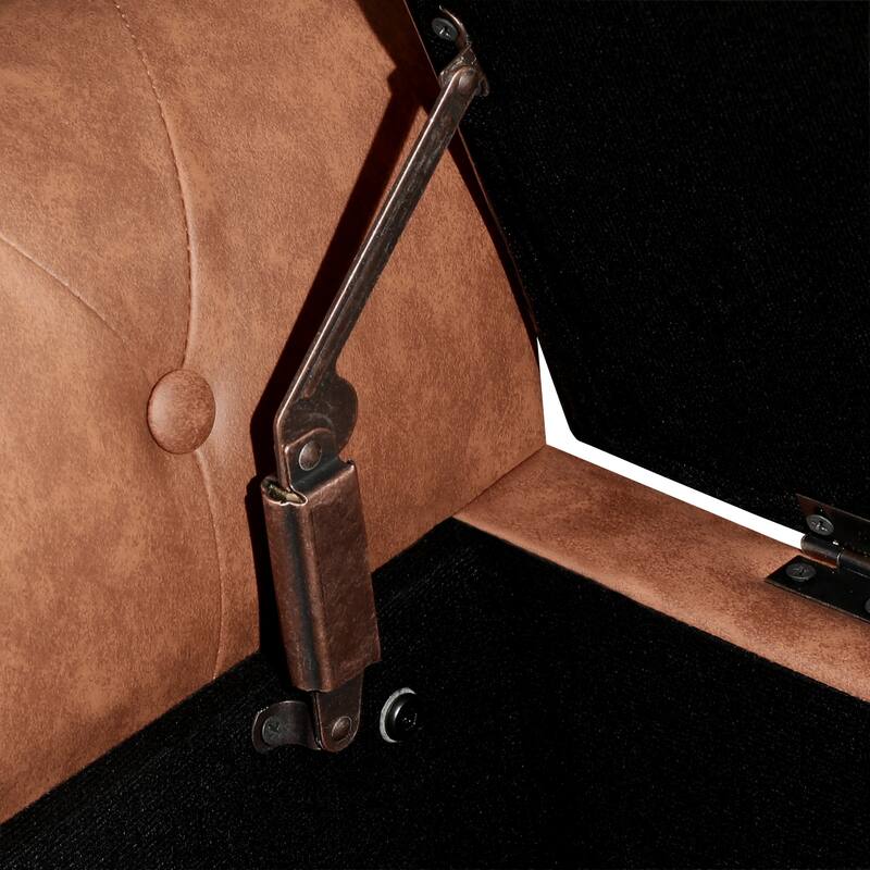 Adeco Storage Ottoman Bench for Bedroom