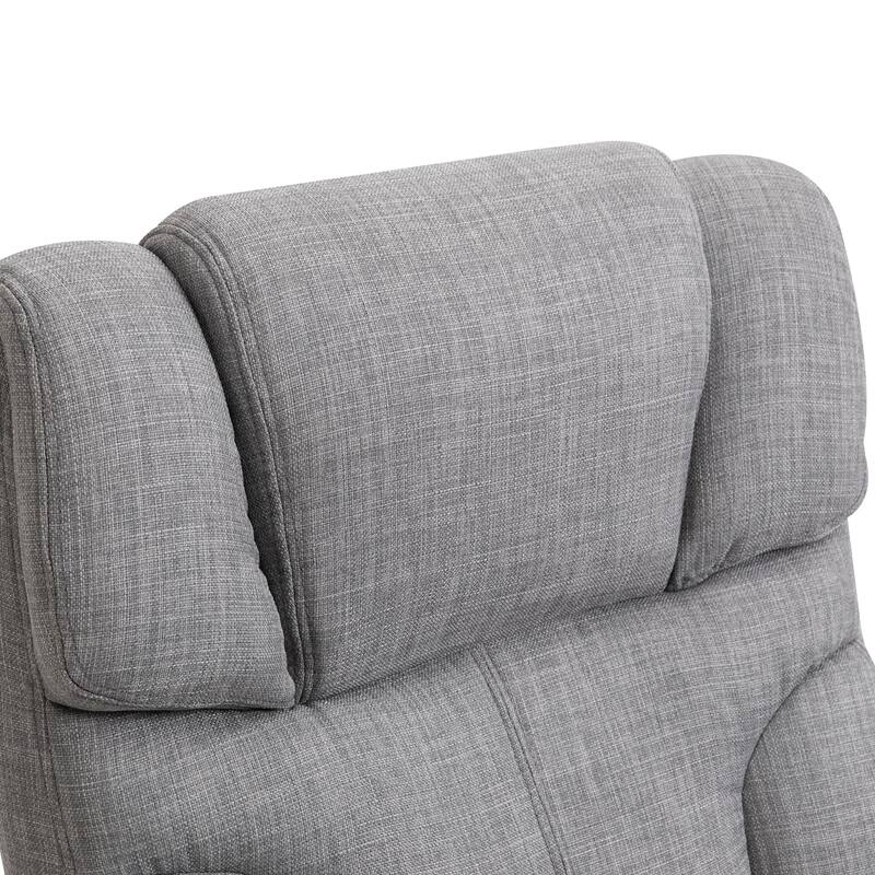 Vinsetto Swivel Ergonomic Big & Tall Office Computer Desk Chair with 5 Univeral Wheels & a Linen Finish