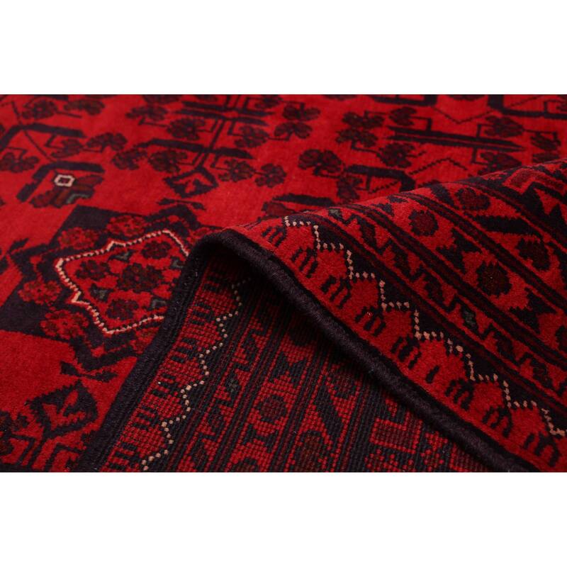 ECARPETGALLERY Hand-knotted Finest Khal Mohammadi Red Wool Rug - 5'1 x 6'6