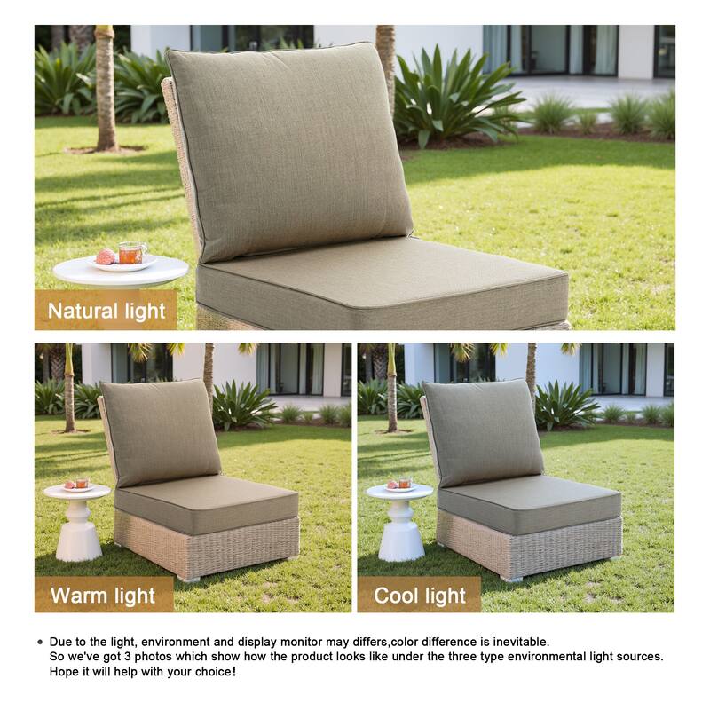24"x23" Deep Seat Sunbrella Thick Cushion For Outdoor Club Chair,Rocking Chair