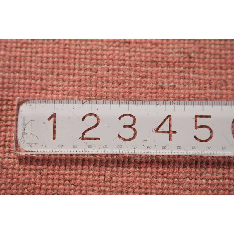 Pink Modern Gabbeh Oriental Area Rug Hand-Knotted Wool Carpet - 6'4" x 9'7"