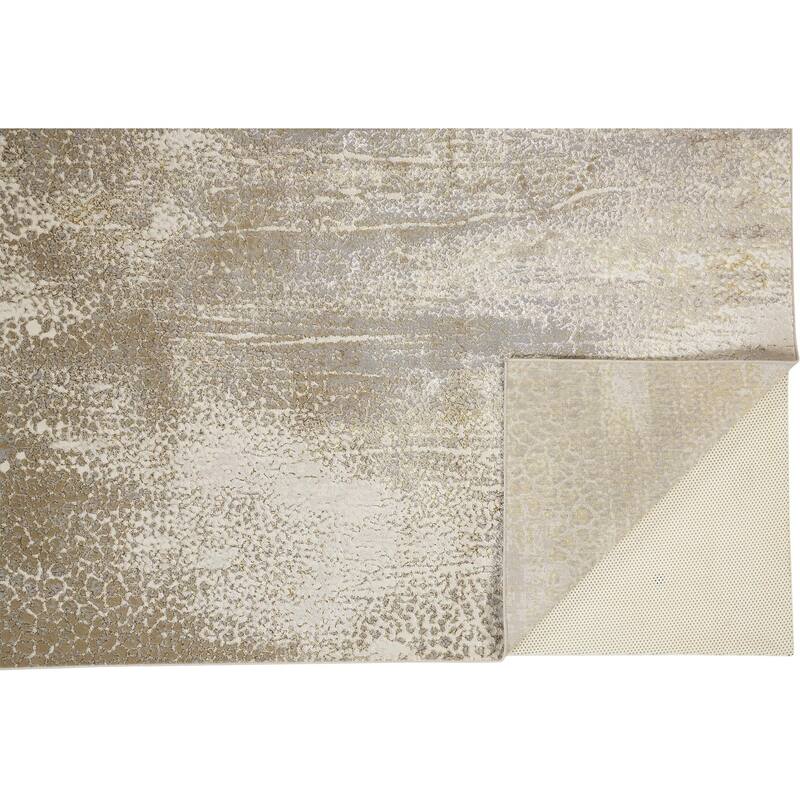 Suqep Abstract Stain Resistant Area Rug By HomeRoots - 2' x 3'