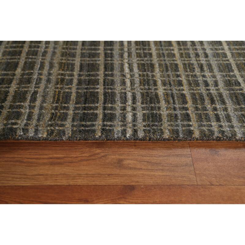 Hand Knotted Oriental 100% Wool Carpet Modern All-Over Multi-Colored Gabbeh Area Rug - 7' 9'' X 5' 5''