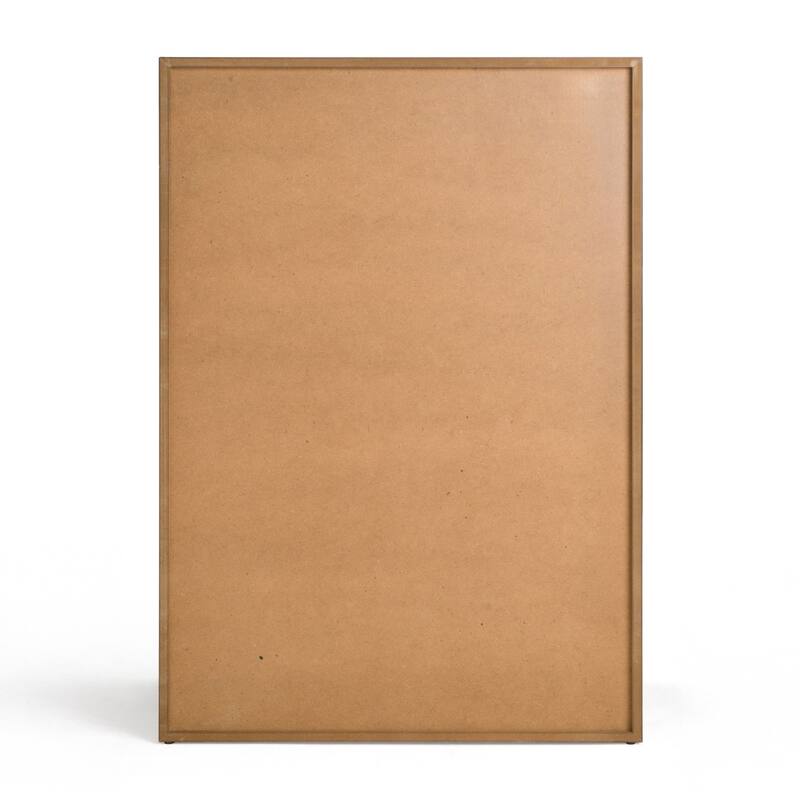 Lina Tall Dresser Chest, 5 Drawers, Natural Brown Oak Veneer