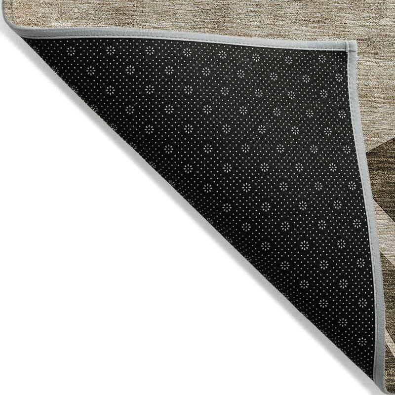 HomeRoots Abstract Transitional Rectangle Outdoor Rug