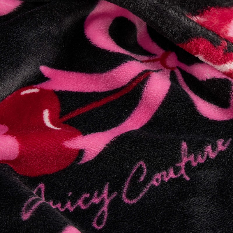 Juicy Couture Printed Plush Throw Blankets