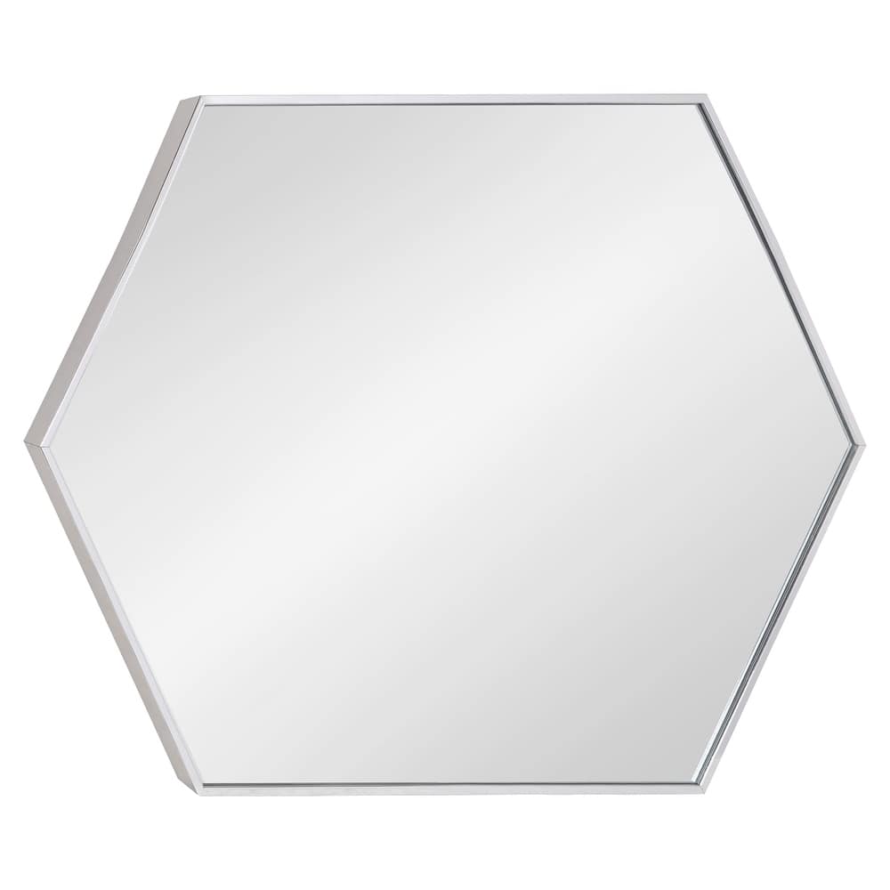 Kate and Laurel Rhodes Framed Mid-century Hexagonal Wall Mirror