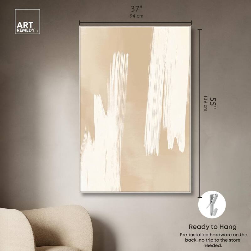 Gestural Grains II Canvas by Art Remedy